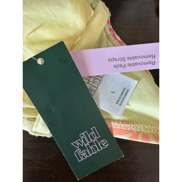 Women's Wild Fable Bikini Top Size L Multi-color - Picture 4 of 4